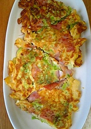 キャベツたっぷり♪洋風お好み焼き風-レシピのメイン写真