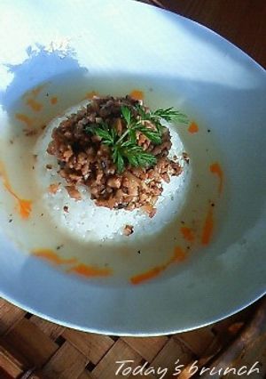 カフェランチ♪中華そぼろのスープご飯-レシピのメイン写真