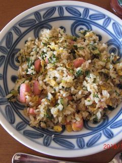 大根の葉としらすの炒め物チャーハン-レシピのメイン写真