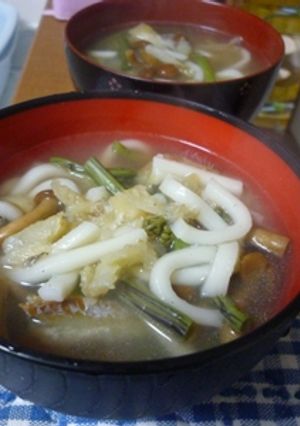 お肌すべすべ♥プゴク（山菜＋うどん）-レシピのメイン写真