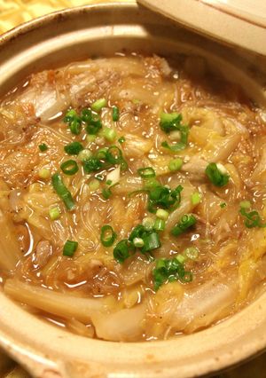 もう1品！！1人鍋で白菜と春雨の中華鍋-レシピのメイン写真