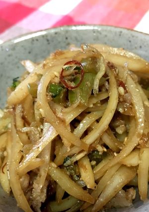 残り常備菜も投入！大根の皮できんぴら☆-レシピのメイン写真