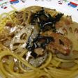 れんこんときのこの和風スパゲティー