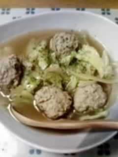 ☆鶏団子とキャベツのオニオンスープ☆-レシピのメイン写真