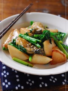 牡蠣と蕪の柚子バター醤油ソテー-レシピのメイン写真