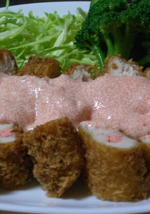 ささみ明太！明太マヨもかけちゃった～♪-レシピのメイン写真