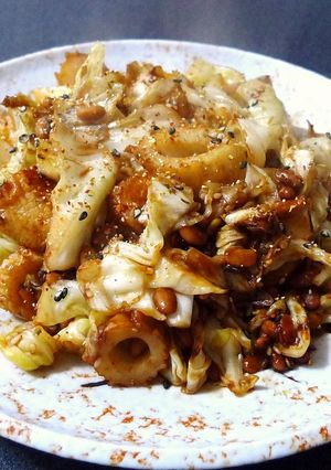 キャベツと納豆の味噌炒め-レシピのメイン写真