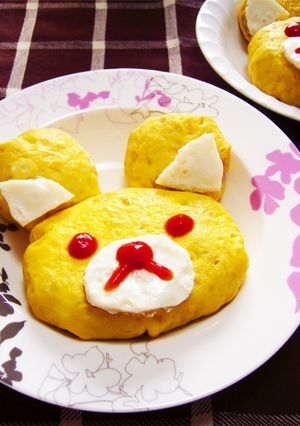 キャラ弁にも！簡単リラックマオムライス♥-レシピのメイン写真