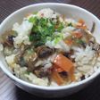赤貝と椎茸の混ぜごはん