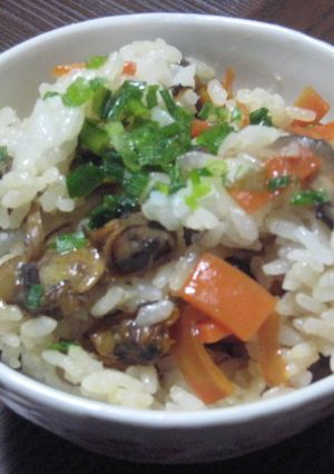 赤貝と椎茸の混ぜごはん-レシピのメイン写真