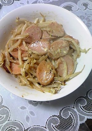 魚肉ソーセージともやしのマヨ炒め-レシピのメイン写真
