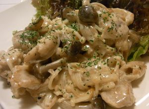 簡単☆鶏肉ときのこの生クリーム仕立て-レシピのメイン写真