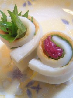 ★弁当・おつまみにクルクル梅しそちくわ★-レシピのメイン写真