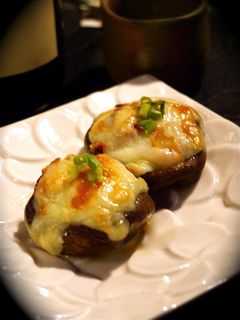 簡単おつまみ!椎茸キムチのチーズ焼き-レシピのメイン写真