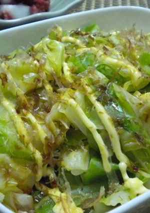 冬キャベツのホットサラダ柚子マヨ醤油味-レシピのメイン写真