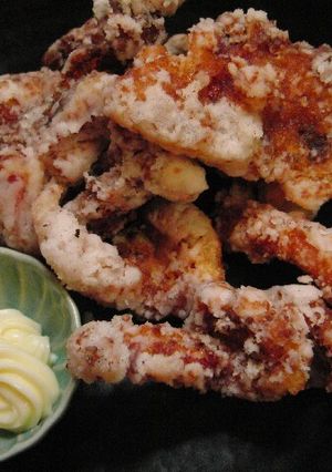 ♡おつまみに♪　ゲソと甲のキムチ揚げ♡　-レシピのメイン写真