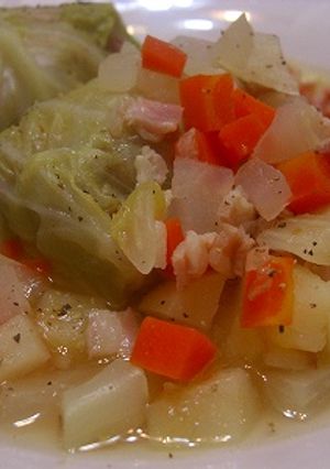 コロコロ野菜スープのロールキャベツ-レシピのメイン写真