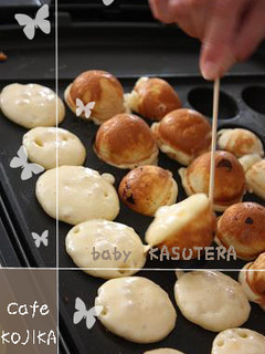 たこ焼き器で☆簡単ベビーカステラ-レシピのメイン写真