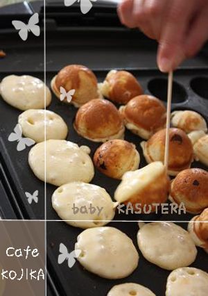 たこ焼き器で☆簡単ベビーカステラ-レシピのメイン写真