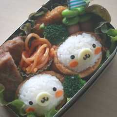 รูปของ キャラ弁 ✿ ごまちゃんツインズのお弁当