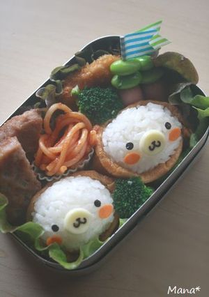 キャラ弁 ✿ ごまちゃんツインズのお弁当-レシピのメイン写真