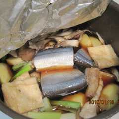 A picture of 生さんまと野菜の旨煮.