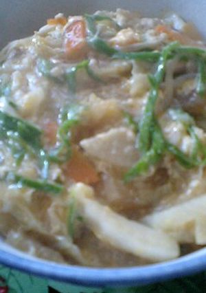 すき焼きの残りであんかけうどん-レシピのメイン写真