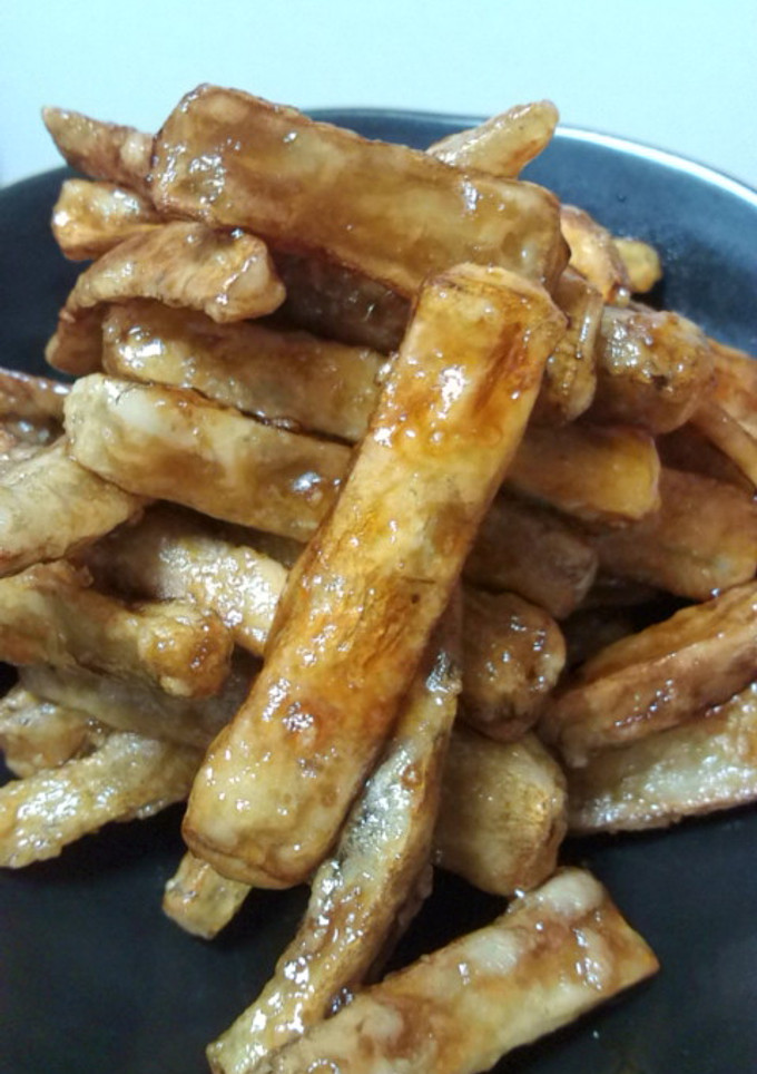 味がしみしみ♪揚げごぼうの甘辛和え-レシピのメイン写真
