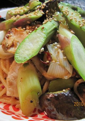 ♬蒸し鶏の味噌バター簡単パスタ♪-レシピのメイン写真