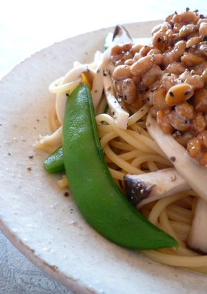 簡単！スパイシー納豆パスタ-レシピのメイン写真