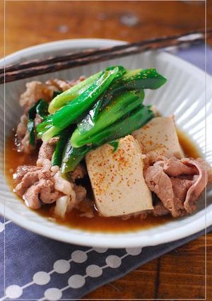 九条ねぎの肉豆腐-レシピのメイン写真