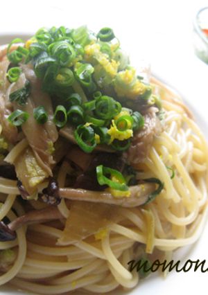 和風♪きのこと白菜の和風パスタ＊-レシピのメイン写真