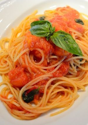 簡単！フレッシュトマトのスパゲッティ-レシピのメイン写真
