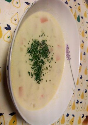 超簡単！お肌に潤い♪豆乳シーフードスープ-レシピのメイン写真