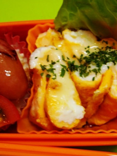 お弁当に❤とろ~りチーズオムレツ-レシピのメイン写真