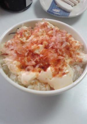 朝食３分♪豆腐のっけ飯-レシピのメイン写真