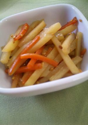 余り野菜の皮でバターきんぴら♪-レシピのメイン写真