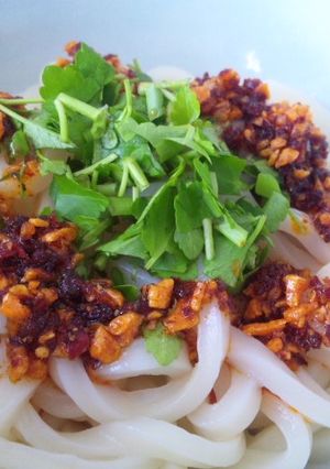 桃屋のラー油　ｄｅ　うどん-レシピのメイン写真