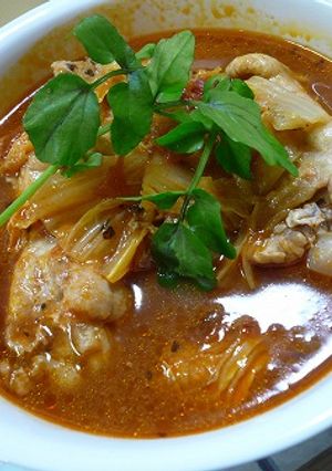 白菜とチキンドラムのトマトスープ-レシピのメイン写真