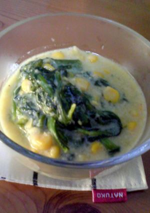 菊菜のクリームコーン煮-レシピのメイン写真