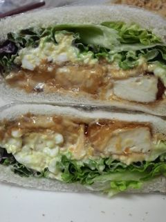豆腐の照り焼き☆卵サラダ☆サンド-レシピのメイン写真