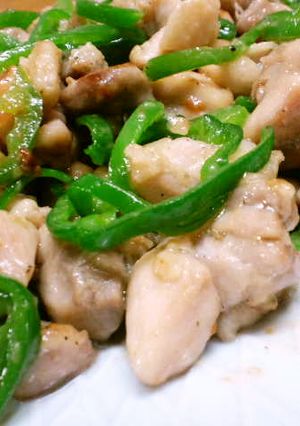 鶏肉とピーマンの塩炒め-レシピのメイン写真