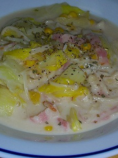 白菜とえのきのヘルシークリーム煮-レシピのメイン写真