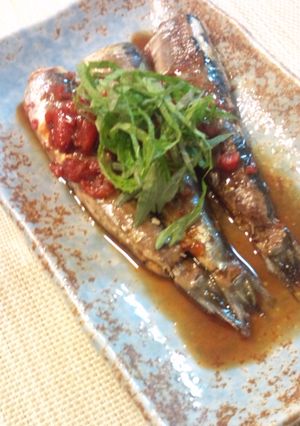 ✿レンジで３分　イワシの梅ソース煮✿-レシピのメイン写真
