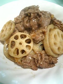 牛肉とれんこんのオイスター炒め-レシピのメイン写真