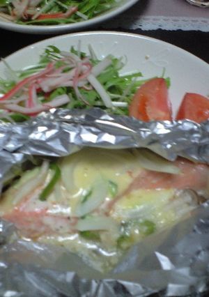 鮭のホイル焼き～みそマヨソース-レシピのメイン写真