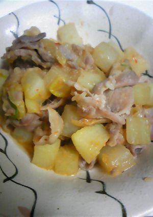 ピリ辛☆大根と豚肉の甘辛煮-レシピのメイン写真