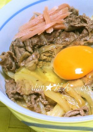 ✿簡単✿１：１：１の調味料de牛丼-レシピのメイン写真
