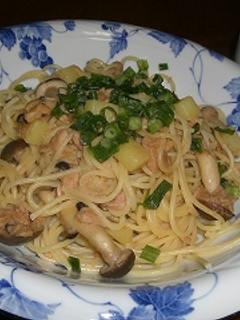 超簡単!ジャガイモとシメジの和風パスタ-レシピのメイン写真
