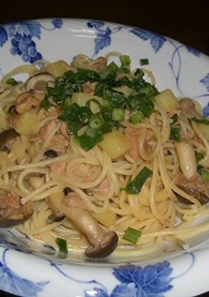 超簡単!ジャガイモとシメジの和風パスタ-レシピのメイン写真